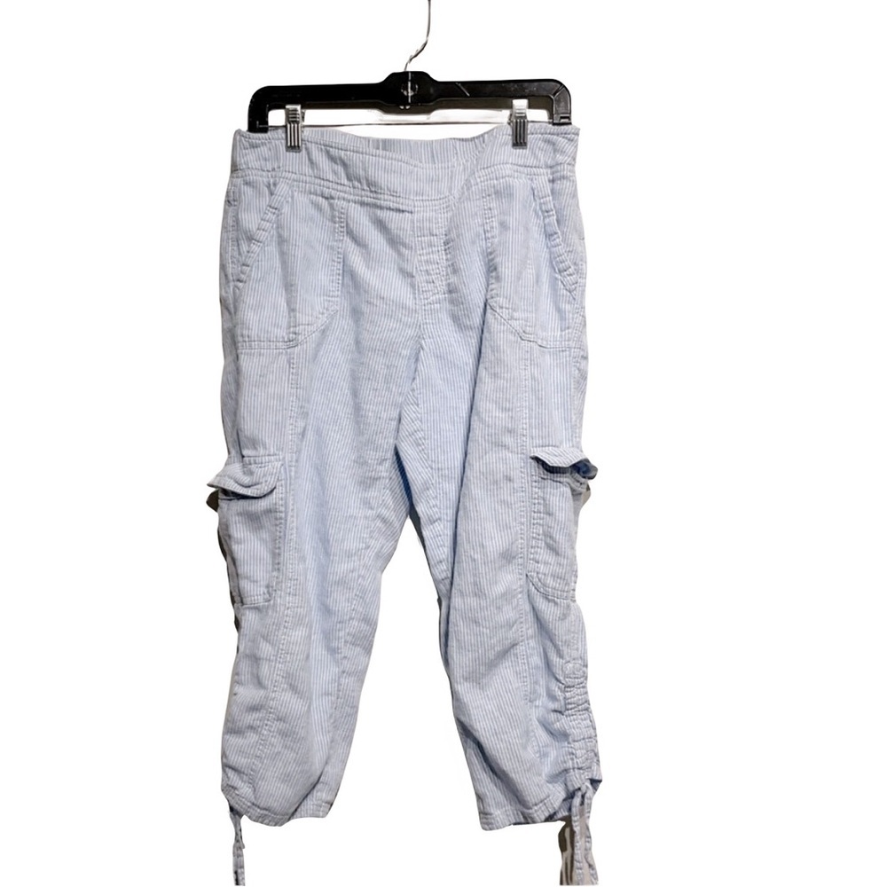 Rafaella Weekend Size 8 Capri Cargo Cotton Pants. Beachy Summer Comfortable